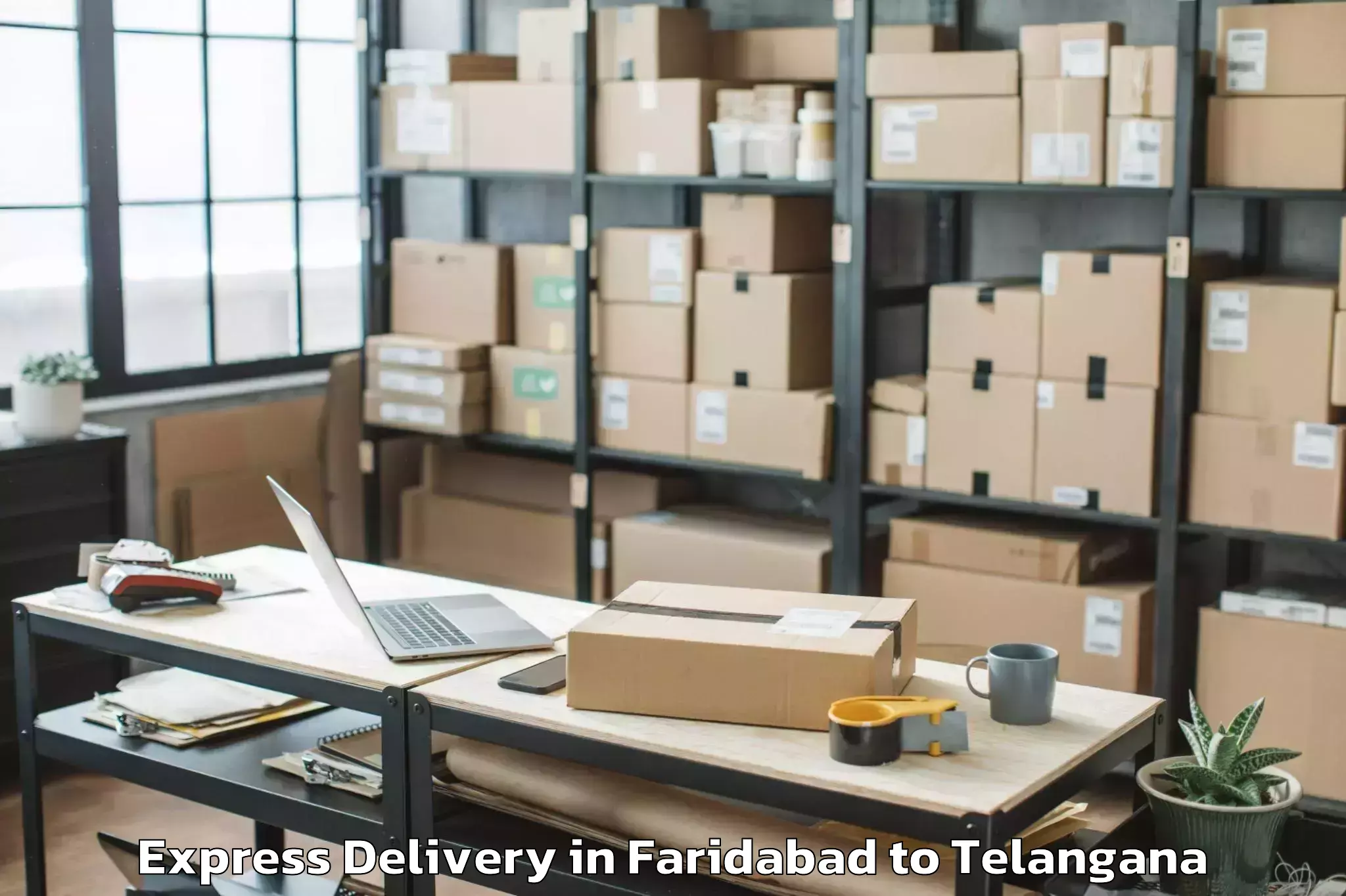 Get Faridabad to Jainoor Express Delivery